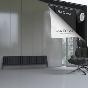 Radiva - Oti Radiateur En Aluminium 300x1772 Noir