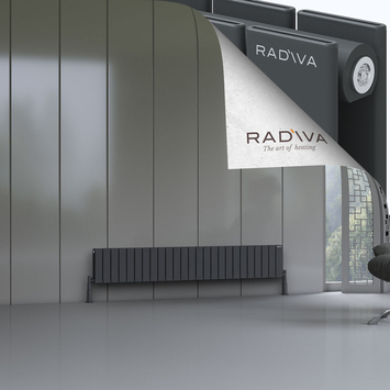 Radiva - Oti Radiateur En Aluminium 300x1846 Anthracite Foncé