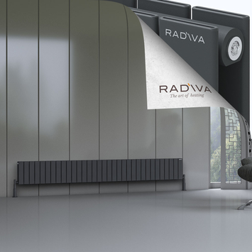 Radiva - Oti Radiateur En Aluminium 300x2438 Anthracite Foncé