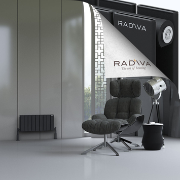 Radiva - Oti Radiateur En Aluminium 300x662 Noir