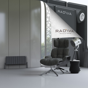 Radiva - Oti Radiateur En Aluminium 300x810 Anthracite Foncé