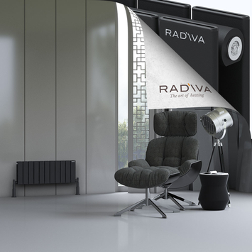 Radiva - Oti Radiateur En Aluminium 300x810 Noir