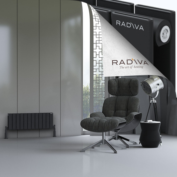 Radiva - Oti Radiateur En Aluminium 300x884 Noir