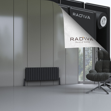 Radiva - Oti Radiateur En Aluminium 400x1106 Noir