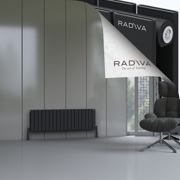 Radiva - Oti Radiateur En Aluminium 400x1328 Noir