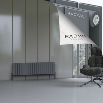 Radiva - Oti Radiateur En Aluminium 400x1476 Anthracite