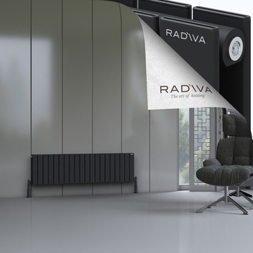Radiva - Oti Radiateur En Aluminium 400x1476 Noir