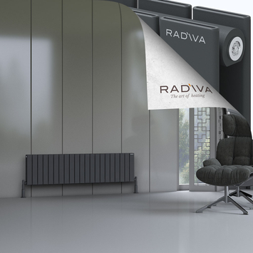 Radiva - Oti Radiateur En Aluminium 400x1550 Anthracite Foncé