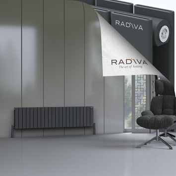 Radiva - Oti Radiateur En Aluminium 400x1624 Anthracite Foncé