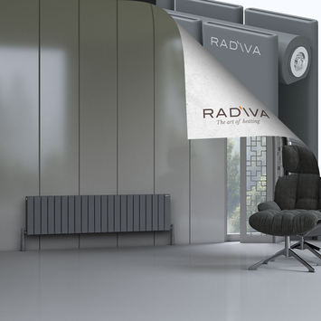 Radiva - Oti Radiateur En Aluminium 400x1624 Anthracite
