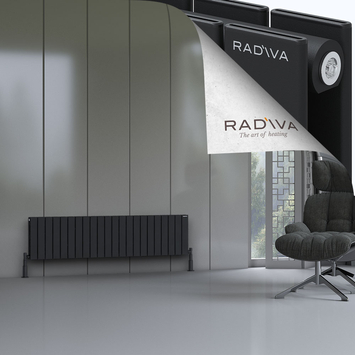 Radiva - Oti Radiateur En Aluminium 400x1624 Noir