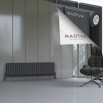 Radiva - Oti Radiateur En Aluminium 400x1698 Anthracite Foncé