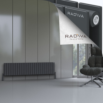 Radiva - Oti Radiateur En Aluminium 400x1772 Anthracite Foncé