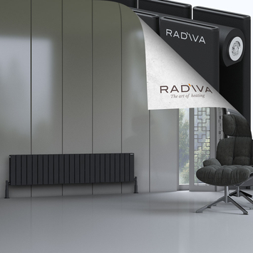 Radiva - Oti Radiateur En Aluminium 400x1772 Noir