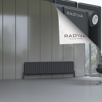 Radiva - Oti Radiateur En Aluminium 400x1846 Anthracite Foncé