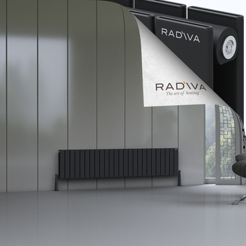 Radiva - Oti Radiateur En Aluminium 400x1846 Noir