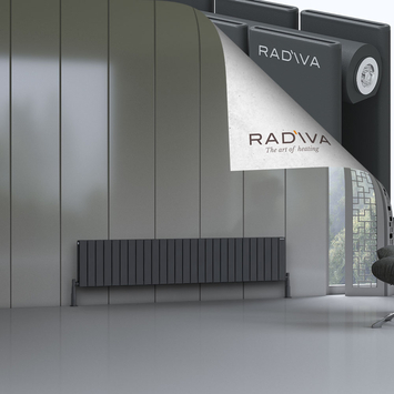 Radiva - Oti Radiateur En Aluminium 400x1994 Anthracite Foncé