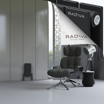 Radiva - Oti Radiateur En Aluminium 400x218 Noir