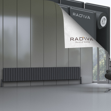 Radiva - Oti Radiateur En Aluminium 400x2586 Anthracite Foncé