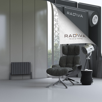 Radiva - Oti Radiateur En Aluminium 400x662 Anthracite Foncé
