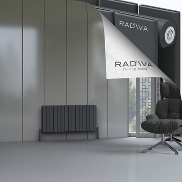 Radiva - Oti Radiateur En Aluminium 500x1106 Anthracite Foncé