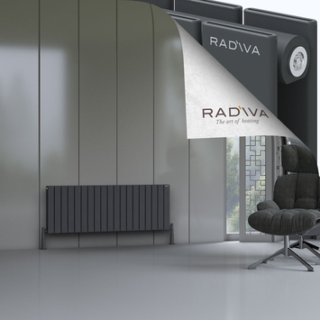 Radiva - Oti Radiateur En Aluminium 500x1402 Anthracite Foncé