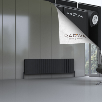 Radiva - Oti Radiateur En Aluminium 500x1846 Noir