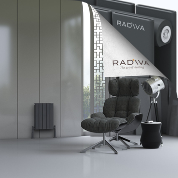 Radiva - Oti Radiateur En Aluminium 500x366 Anthracite Foncé