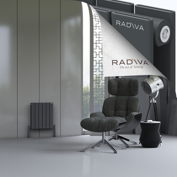 Radiva - Oti Radiateur En Aluminium 500x440 Anthracite Foncé