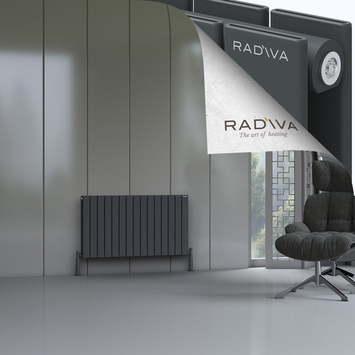 Radiva - Oti Radiateur En Aluminium 600x1106 Anthracite Foncé