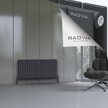 Radiva - Oti Radiateur En Aluminium 600x1328 Anthracite Foncé