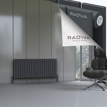 Radiva - Oti Radiateur En Aluminium 600x1476 Anthracite Foncé