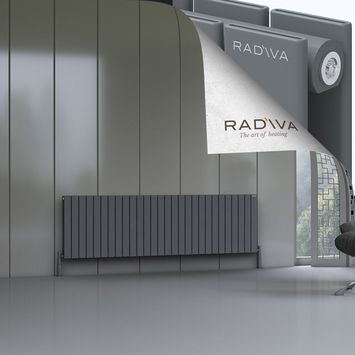 Oti Radiateur En Aluminium 600x2068 Anthracite - Thumbnail