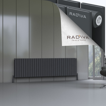 Radiva - Oti Radiateur En Aluminium 600x2216 Anthracite Foncé