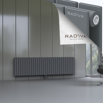 Oti Radiateur En Aluminium 600x2216 Anthracite - Thumbnail