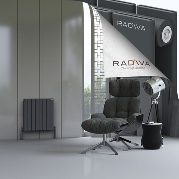 Radiva - Oti Radiateur En Aluminium 600x588 Anthracite Foncé