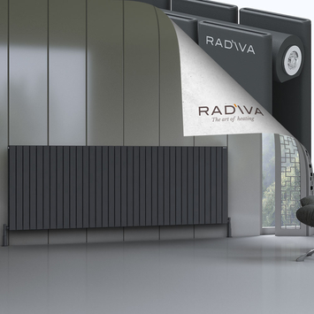 Radiva - Oti Radiateur En Aluminium 900x2586 Anthracite Foncé