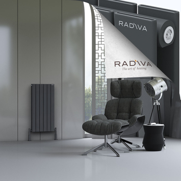 Radiva - Oti Radiateur En Aluminium 900x440 Anthracite Foncé