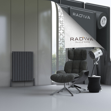 Radiva - Oti Radiateur En Aluminium 900x662 Anthracite Foncé