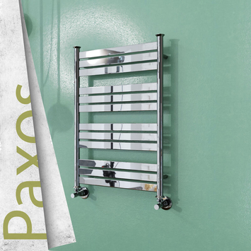 Radiva - Paxos Sèche Serviettes Décoratif 560x750 (Acier Inoxydable) Finition de polissage