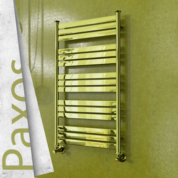Radiva - Paxos Sèche Serviettes Décoratif 560x986 (Acier Inoxydable) Or