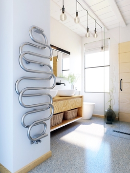 Radiva - PERLA Design Towel Warmer 500x1360 Chrome