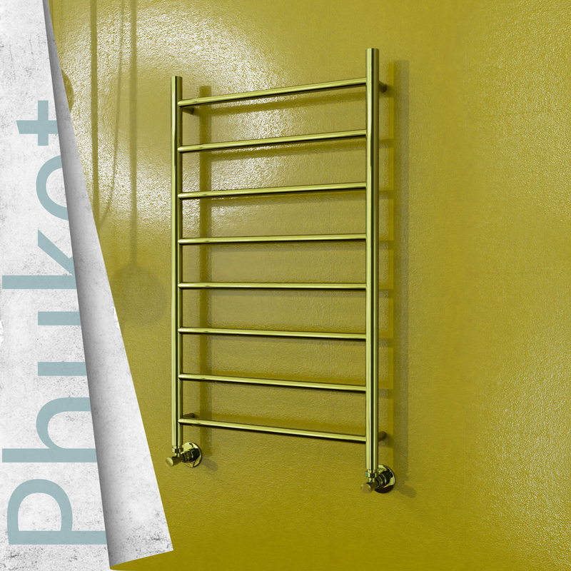 Phuket Decorative Towel Warmer 600x1000 (Stainless Steel) Gold