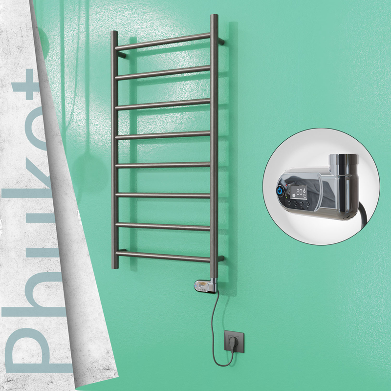 Phuket Electric Towel Warmer 200 W 500x1000 Satine Finish (Thesis Thermostat)