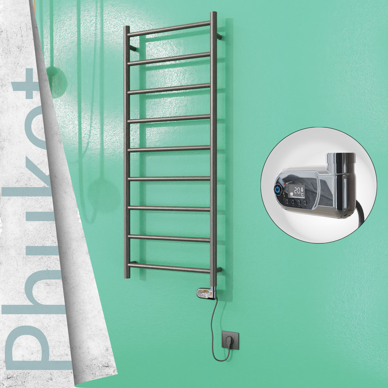 Phuket Electric Towel Warmer 200 W 500x1200 Satine Finish (Thesis Thermostat)