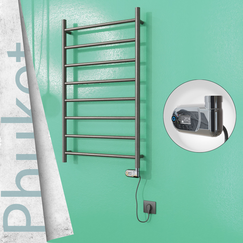 Phuket Electric Towel Warmer 200 W 600x1000 Satine Finish (Thesis Thermostat)