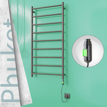 - Phuket Electric Towel Warmer 200 W 600x1200 Satine Finish (On/Off)  - Phuket Electric Towel Warmer 200 W 600x1200 Satine Finish (On/Off)