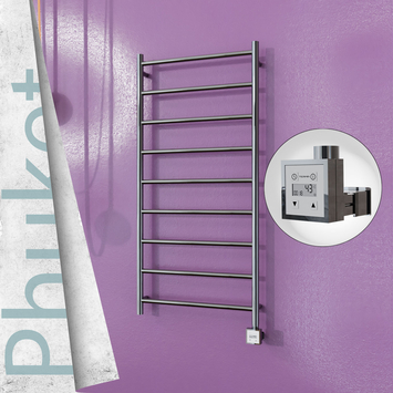 - Phuket Electric Towel Warmer 600x1200 Polished Finish Ktx3 200 W  - Phuket Electric Towel Warmer 600x1200 Polished Finish Ktx3 200 W