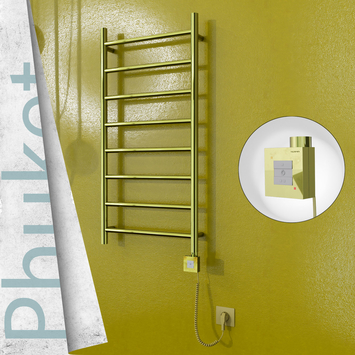 Radiva - Phuket Sèche Serviettes Electrique 500x1000 Or Ktx1 200 Watt Câble en spirale