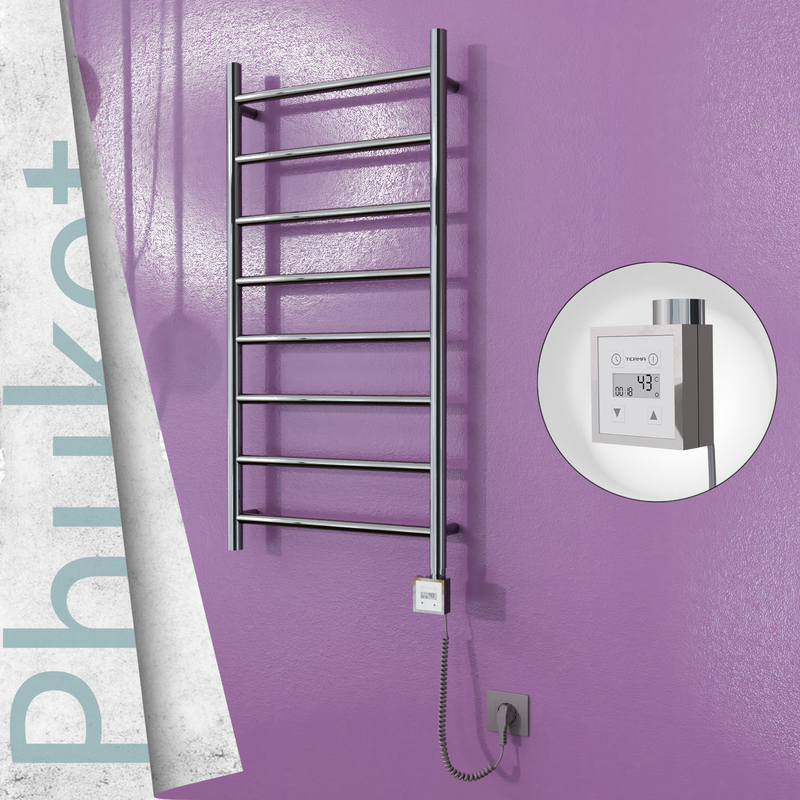 Phuket Sèche Serviettes Electrique 500x1000 Finition de polissage Ktx3 200 Watt Câble en spirale